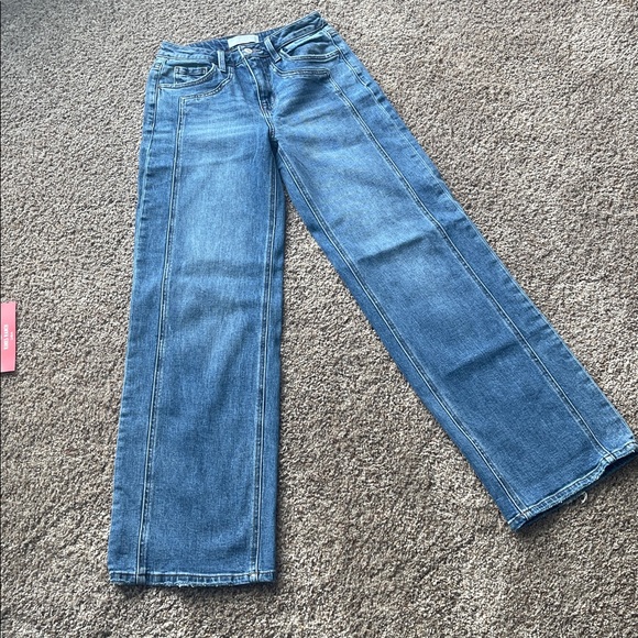 VERVET BY FLYING MONKEY Blue Flare Jeans NWOT 24 - Picture 5 of 9